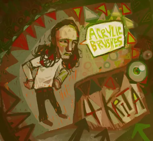 Awez Acrylic Brushes — Krita brush