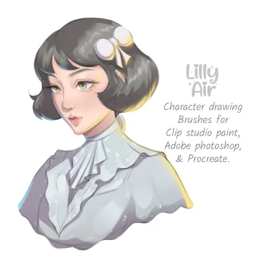 Lilly Air brush set for Clip studio and Photoshop — Photoshop & Clip Studio Paint brush