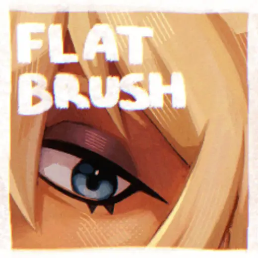 Bluu’s Flat Brush — Clip Studio Paint brush