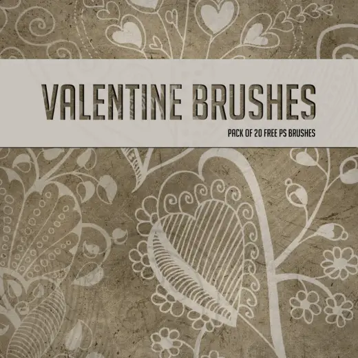 Valentines Day Floral Brushes — Procreate, Photoshop & Krita brush