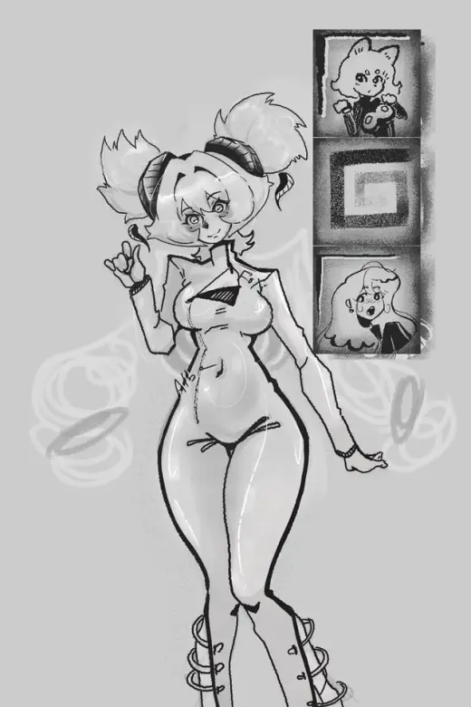 I created 3 new brushes for my brush pack, so I decided to make this fanart to use as a reference. — Krita brush