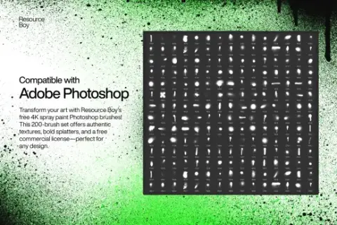 200 Spray Paint Photoshop Brushes — Photoshop brush