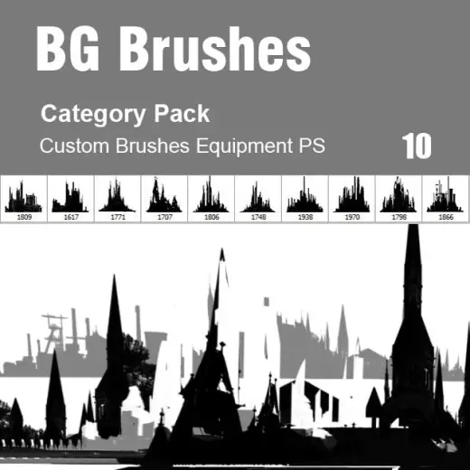 BG Brushes - Category Custom Brushes Pack Photoshop — Photoshop brush