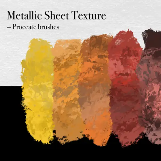 [Procreate] Metallic Texture - Brush Pack — Procreate brush