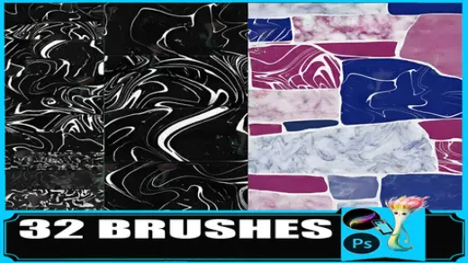 32 Stone Tile & Marble Texture Brushes for Procreate and Photoshop — Procreate & Photoshop brush