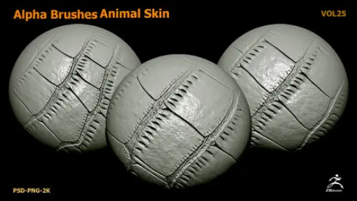 33 Alpha Brushes Animal Skin vol 25 — Photoshop brush