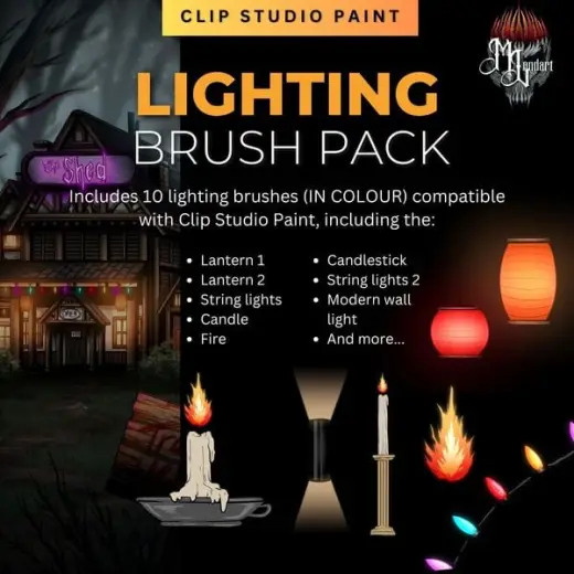 Lighting Brush Pack I — Clip Studio Paint brush