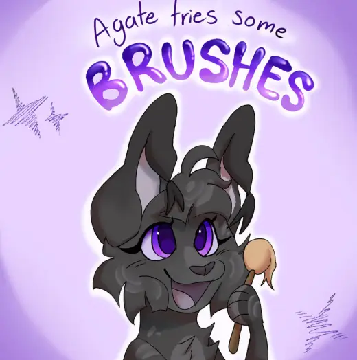 Agate tries some brushes! — Procreate brush