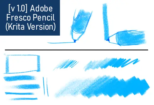 Free+ [v 1.0] Adobe Fresco Pencil (Krita Version) — Krita brush