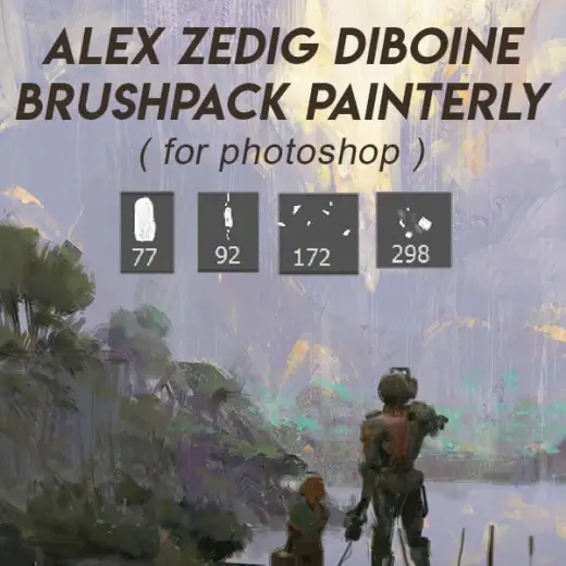 Alex Zedig Diboine Brushpack Painterly — Photoshop brush