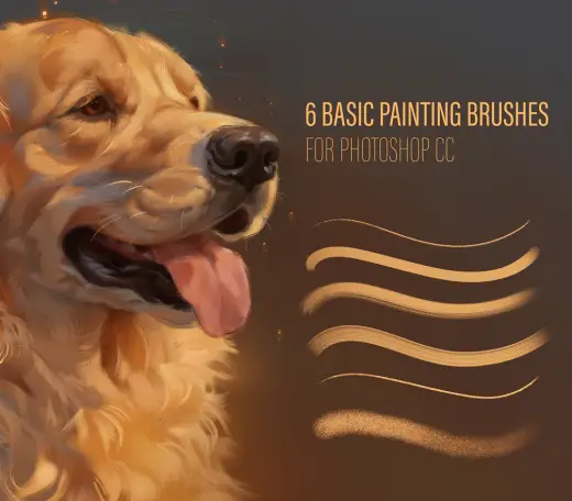 6 Basic Painting Brushes for Photoshop CC — Photoshop brush