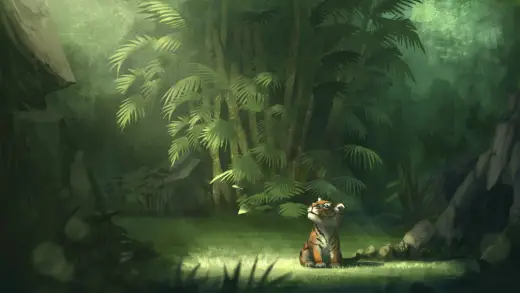 Illustration: Tiger's Den. PSD file and Brushets — Procreate & Photoshop brush