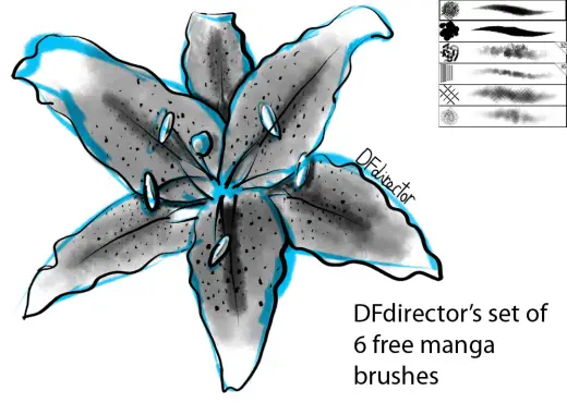 Manga Brushes — Procreate, Photoshop & Krita brush