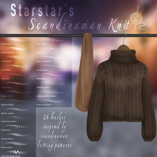 Starstar's Scandinavian Knit — Photoshop brush