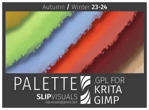Winter '20-24 colour trend Pallet (free) — Krita brush