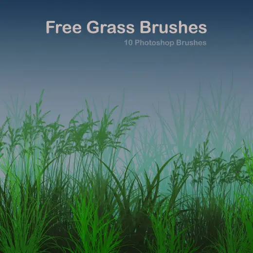 10 Free Grass Brushes — Procreate, Photoshop & Krita brush