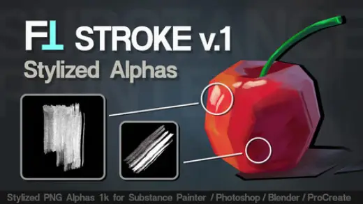 Stylized Alpha Brushes / FT Strokes V.1 — Photoshop brush